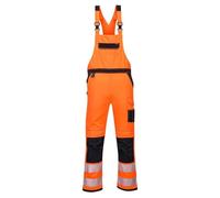 Portwest PW344 - PW3 Hi-Vis Bib & Brace (Large, Orange/Black)