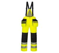 Portwest PW351 Pantalon Hiver Haute Visibilité Imperméable Isolé Salopette