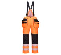 Portwest PW351 Pantalon Hiver Haute Visibilité Imperméable Isolé Salopette