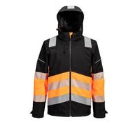 Portwest PW368 Veste de pluie Extreme PW3 HV classe 1 Orange/Noir - Taille 4XL