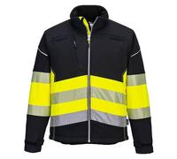 Portwest PW375 Veste Softshell PW3 Haute Visibilité Classe 1 Noir/jaune - Taille XL