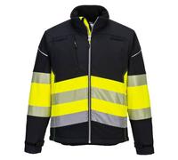 Portwest PW375 Veste Softshell PW3 Haute Visibilité Classe 1 Noir/jaune - Taille XS