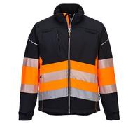 Portwest PW375 Veste Softshell PW3 Haute Visibilité Classe 1 Noir/Orange - Taille 4XL
