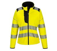 Portwest PW381 Softshell PW3 haute visibilité pour femmes Jaune/Noir - Taille XXL