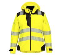 Portwest PW389 Veste de pluie haute visibilité PW3 pour femme Jaune/Noir - Taille XL
