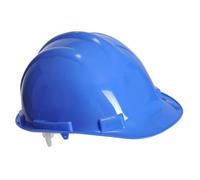 Portwest PW50 Casque De Sécurité Expertbase Isolation Électrique | Bleu roi, Taille unique, Harnais Plastique 4 Points, Bandeau À Glissière, Compatibilité PW42 Et PW58, Mousse Anti-Sudation