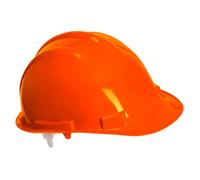 Portwest PW50 Casque De Sécurité Expertbase Isolation Électrique | Orange, Taille unique, Harnais Plastique 4 Points, Bandeau À Glissière, Compatibilité PW42 Et PW58, Mousse Anti-Sudation
