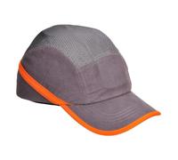 Portwest PW69 Casquette Anti Heurt Aérée Panneaux en Mesh À Visière Léger | Gris, Taille unique, EN 812, Coque Intérieure en ABS, Protection de la Tête, Respirant, Ventilé, Auto-Agrippant