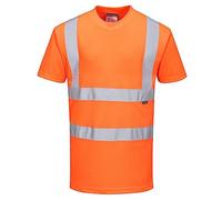 Portwest RT23 T-Shirt De Rail À Haute Visibilité Orange, 4XL