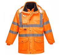 Portwest RT27 Parka HV 7-en-1 RIS Imperméable à L'eau Poches Ergonomiques