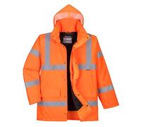 Portwest RT30 Parka d'hiver Hi-Vis Traffic Orange - Taille XS