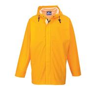 Portwest S250 Veste Sealtex Ocean Zip Plastique Robuste Poignets Élastiqués | Jaune, M, EN 343 Classe 4:1, Polyester Imperméable Durable Hiver, Capuche avec Cordons, Coupe Standard, Usage Intensif