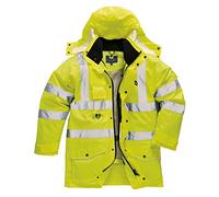 Portwest S427 Parka 7-en-1 Imperméable à L'eau Poches Ergonomiques Voirie