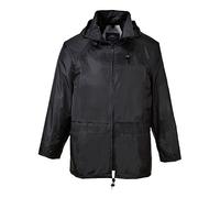Portwest S440 Veste de Pluie Classique Imperméable Légère pour Hommes Noir, S