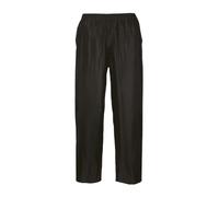 Portwest Pantalon de Pluie Classic, Couleur: Noir, Taille: L, S441BKRL