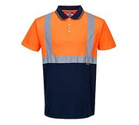 Portwest Polo S479 bicolore Orange/Marine XL