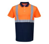 Portwest S479 Polo Bicolore Orange/Marine - Taille XXXL