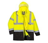 Portwest S768 Parka Bicolore Executive 5-en-1 Jaune/Noir, 4XL