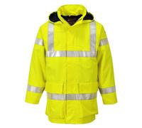 Portwest S774 Veste de pluie hi-vis multi lite Bizflame Jaune - Taille XL