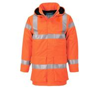 Portwest S774 Veste de pluie hi-vis multi lite Bizflame Orange - Taille L