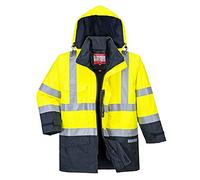 Portwest S779 Parka HV Bizflame Rain Risques Zip à Double Curseur Respirant