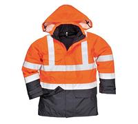 Portwest S779 Parka HV Bizflame Rain Risques Zip à Double Curseur Respirant