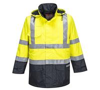 Portwest S779 Parka HV Bizflame Rain Risques Zip à Double Curseur Respirant