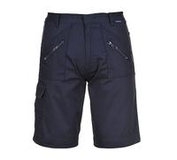 Portwest S889 Shorts de Sécurité de Travail Élastiqués Action Marine, S