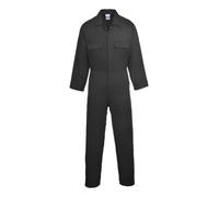 Portwest S998 Combinaison de Travail Homme 100% Coton Euro Work | Noir, 2XL, 100% Coton Kingsmill, Multipoches, Anti-Rayures, Bleu de Travail, Mécanicien Maintenance
