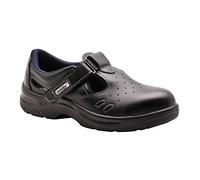 Portwest Sandale de sécurité Steelite S1, Couleur: Noir, Taille: 42, FW01BKR42