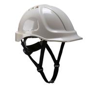 Portwest Sécurité Casque Rigide Chapeau Endurance Glowtex Menton Sangle Blanc