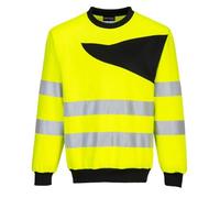Portwest - Sweat-shirt manches longues haute-visibilité à col rond PW2 S