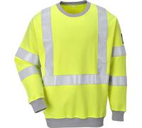 Portwest Sweatshirt FR antistatique Hi-Vis, Couleur: Jaune, Taille: M, FR72YERM