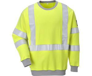 Portwest Sweatshirt FR antistatique Hi-Vis, Couleur: Jaune, Taille: S, FR72YERS