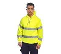 Portwest Sweatshirt Haute Visibilité à capuche, Couleur: Jaune, Taille: XXXL, B304YERXXXL