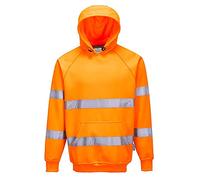 Portwest Sweatshirt Haute Visibilité à capuche, Couleur: Orange, Taille: 4XL, B304ORR4XL