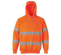 Portwest Sweatshirt Haute Visibilité à capuche, Couleur: Orange, Taille: S, B304ORRS
