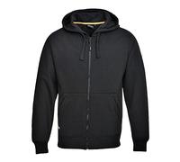 Portwest Sweatshirt Zippé à capuche Nickel, Couleur: Noir, Taille: S, KS31BKRS