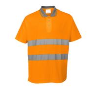 Portwest T-Shirt Piqué Haute Visibilité Manches Courtes Sécurité Polo