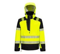 Portwest T161 Veste de pluie HVé PW3 à enfiler (3 couches) Jaune/Noir - Taille XL