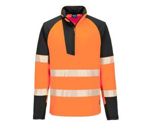 Portwest T172 PW3 Hi-Vis Sweatshirt Zippé Orange/Noir - Taille XXXL