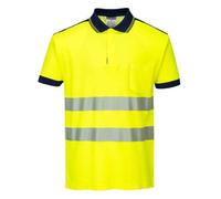 Portwest T180 Polo HV PW3 Jaune/Marine - Taille 4XL