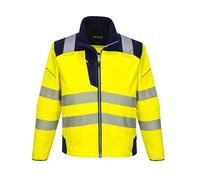 Portwest PW3 Hi-Vis Softshell Jacket (XXX-Large, Yellow/Navy) T402YNRXXXL