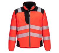 Portwest T402 Softshell Haute-Visibilité PW3 Rouge/noir - Taille XXXL