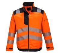 Portwest T500 PW3 Veste de Travail Haute Visibilité Orange/Noir, XL