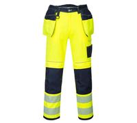 Portwest T501 Pantalon HV PW3 poches flottantes Jaune/Marine - Taille 34 - Standard