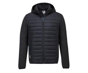 Portwest T832 Veste Bi Matière Baffle KX3 Ourlet et Poignets Élastiqués | Gris chiné, L, Polyester, Ouverture Frontale Zippée, Tissu Gratté, Envers Gratté, Doublure Intérieure en Insulatex, 4 Poches