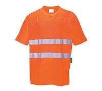Portwest Tee-shirt confort coton, Couleur: Orange, Taille: 4XL, S172ORR4XL
