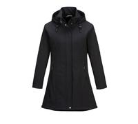 Portwest TK42 Carla Veste softshell à capuche imperméable pour femme | 94 % polyester, 6 % élasthanne, WP 8 000 mm MVP 3 000 g/m²/24 heures, sans PFAS Texpel Splash, cordon de serrage à la taille
