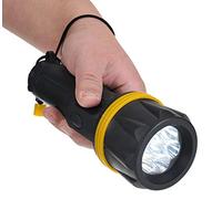 Portwest Torche caoutchouc 7 LED, Couleur: Jaune/Noir, PA60YBR